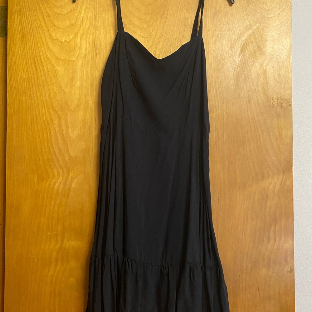 Black spaghetti strap dress
